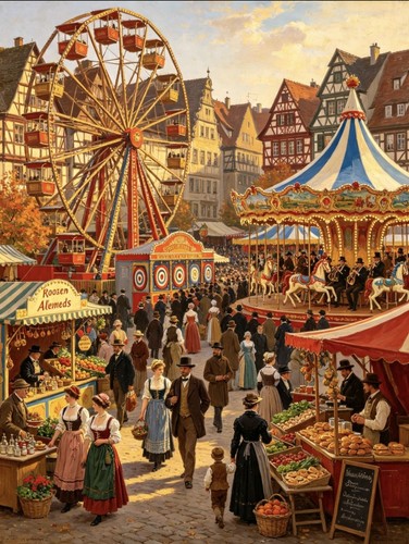 German 1899 fair ground - 1899,