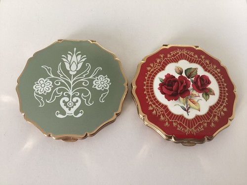 Vintage stratton red rose - vintage,