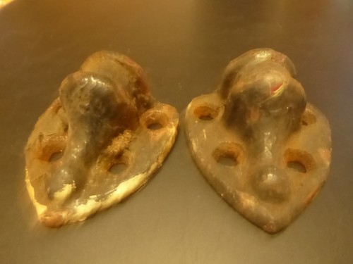 Pair vintage cast heavy - vintage,