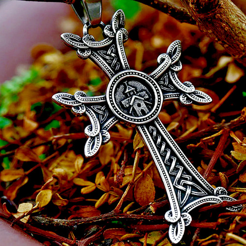 Large celtic amulet cross knot - celtic,
