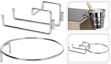 Wine Bucket Holder Champagne Wine Cooler Ice Bucket Holder Rack Chrome Plated 