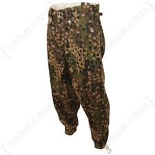 German Waffen Elite M44 HBT Pea Dot Camo Trousers - WW2 Camouflage Repro Pants