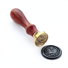 Wax Sealing Stamper,  Welsh Dragon Seal Stamp with Rosewood Handle, Decorating o