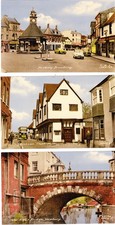 3 x NEWBURY Berkshire colour postcards by Frith 1960's