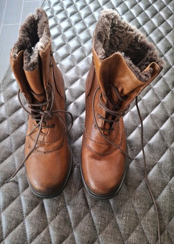 Clarks brown leather lace - brown,