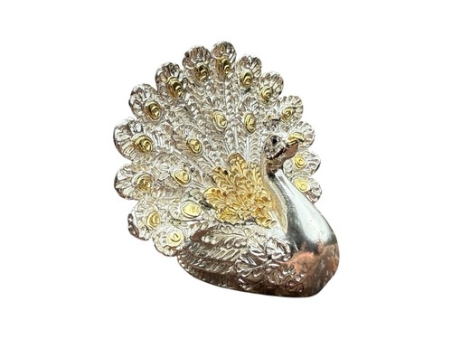 Peltro italy pewter peacock - pewter,