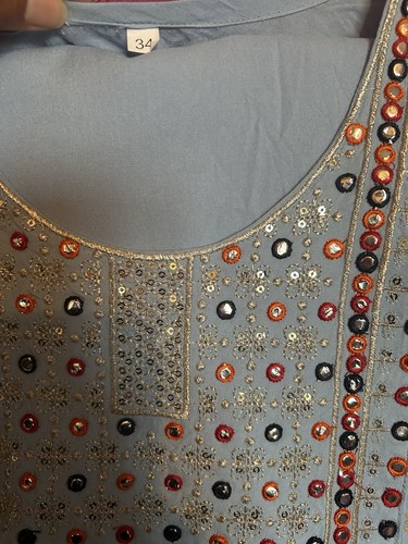 Sky blue salwar kameez - sky,