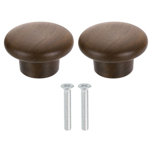 2pcs round wood drawer knob - wood, 1
