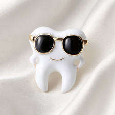 Cute Tooth Brooch with