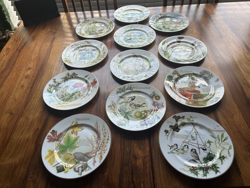 Full set calendar plates - set, of