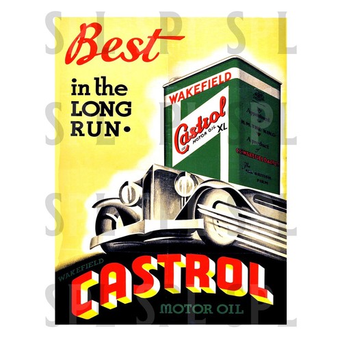 Castrol motor oil - motor, sign