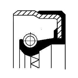 Front corteco 01033874b - front,