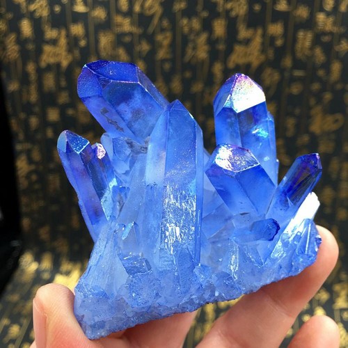 Natural blue cluster - natural, crystal