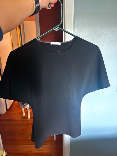 Zara black solid - black, knit