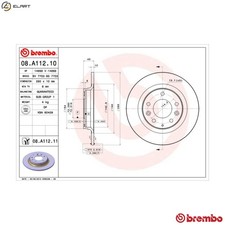 2x BRAKE DISC 08.A112.11 FOR