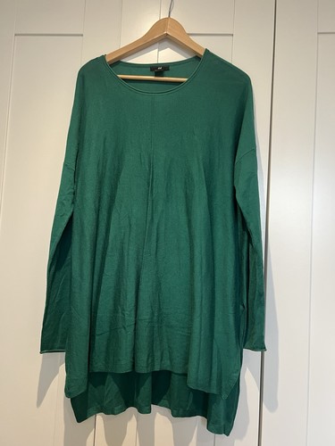 Emerald green fine knit - h&m,