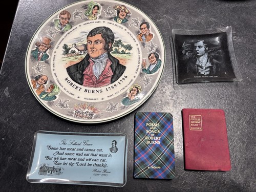 Robert burns plate dishes - -,