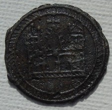 Medieval jeton with - jeton, cathedral