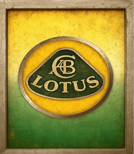 Lotus metal sign 8 - sign, 8"