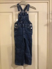 Girls H&M denim dungarees aged 3-4 years