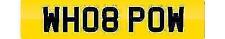 PRIVATE NUMBER PLATE WH08 POW