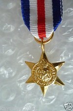 Miniature Medal & Ribbon- France And Germany Star