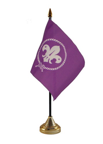 Scouts table flag purple - purple, scout