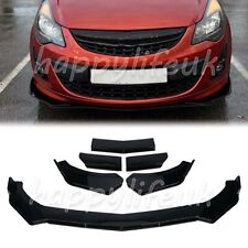 For Vauxhall Corsa 2000-2020 Black Front Bumper Lip Splitter Spoiler Under Chin