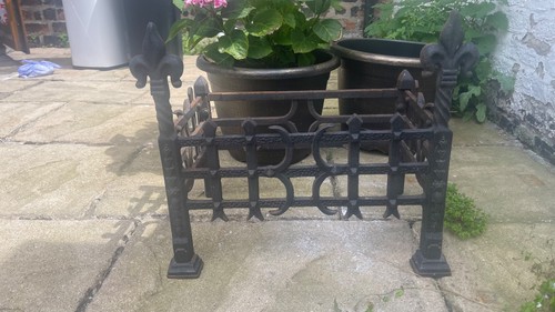 Fire basket grate - with, gas