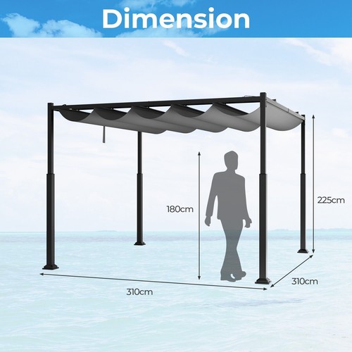 310x310cm outdoor pergola - 310x310cm,