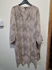 Samya Size 20 Long Shirt Dress  Browns