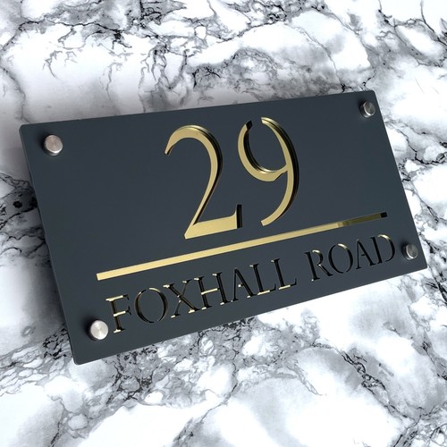 House number plaques - house,