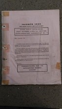 Triumph 2000 Parts Manual  513836 1966 Amendment No 7 including estate models!!