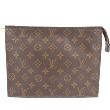 Louis Vuitton Monogram Poche Toilette 26 Toiletry Bag Pouch M47542 Authentic