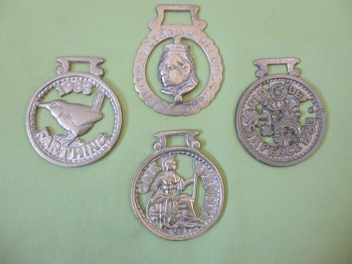 Horsebrasses old coins a - x,