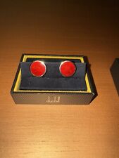 Dunhill Deville Classic SV925 red cufflinks Unisex Adults Jewelry Accessories 