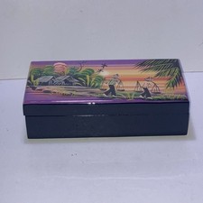 VTG Wooden Chinese Lacquered