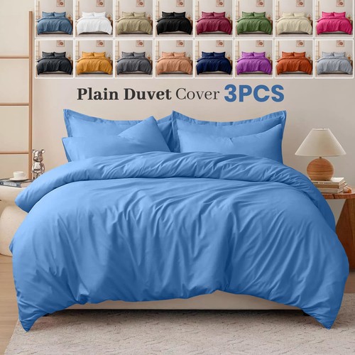 Plain duvet quilt - cover, with