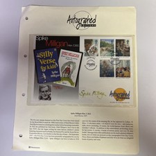 Spike Milligan Signed Enid Blyton First Day Cover GB Stamps 1997