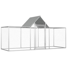 Chicken Coop Silver Galvanised