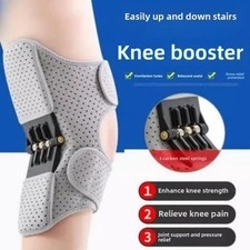 1Pcs Knee Stabilizer Spring Force Protection Booster Leg Power Brace Support Pad