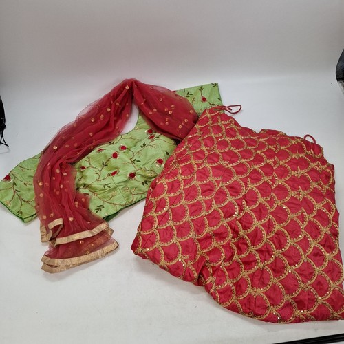Indian lehenga choli dupatta - indian,