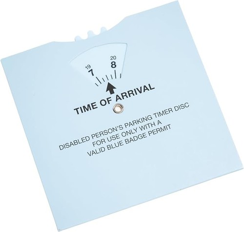 Blue badge parking clock timer - badge,