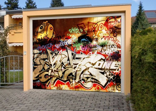 Creative graffiti wall - 3d,