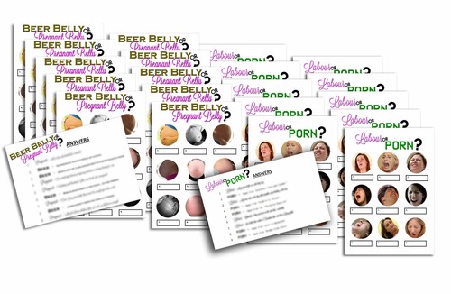 Baby shower game - baby, labour
