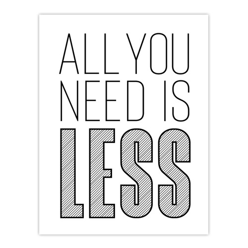All you need less black - you,