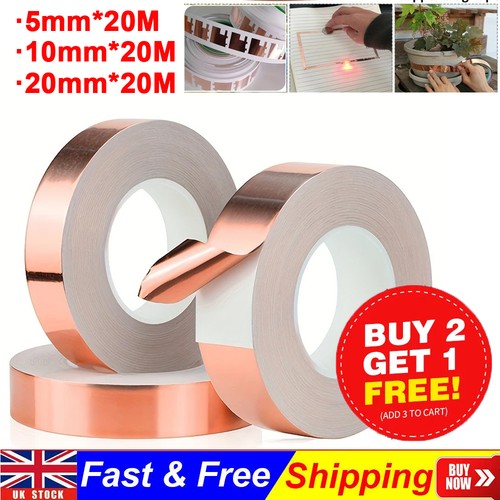 20m adhesive copper slug tape - slug,