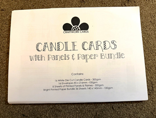 Craftwork cards candle - cards,