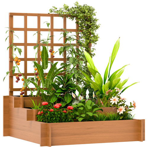 Climbing plant trellis planter - plant,