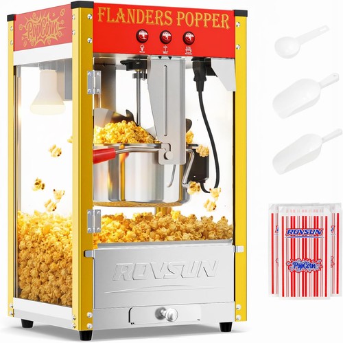 Red commercial popcorn machine - red,